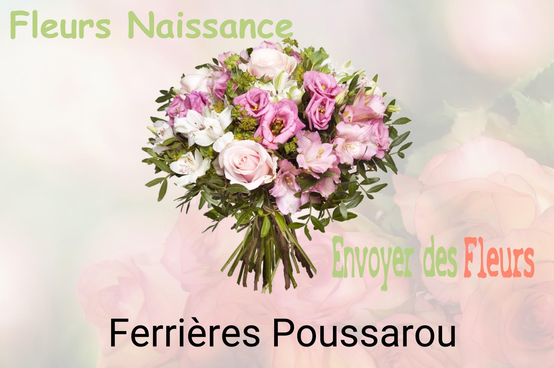 Bouquet de fleurs de naissance livré à Ferrières-Poussarou